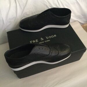 Rag & Bone Black Leather Slip On
